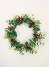 Xmas Euc & Berry Wreath 45cm