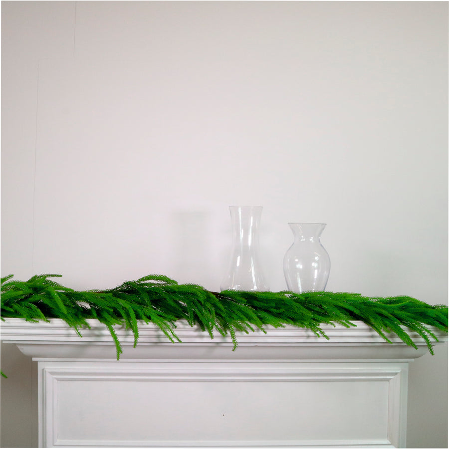 Real Touch Weeping Norfolk Pine Garland