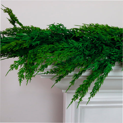 Real Touch Cedar Pine Garland