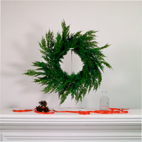 Real Touch Cedar Pine Wreath