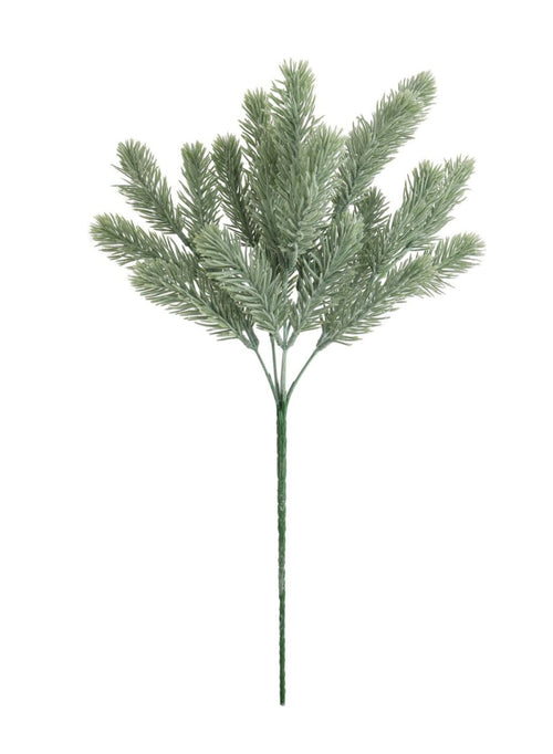 Flocked Spruce (long Stem)