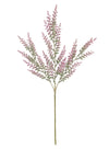 Flocked Tall Bell Lavender Spray