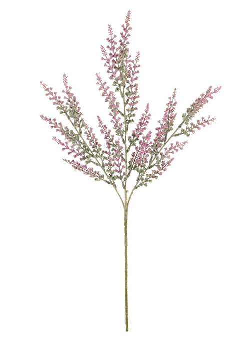 Flocked Tall Bell Lavender Spray