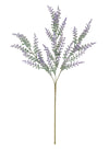 Flocked Tall Bell Lavender Spray