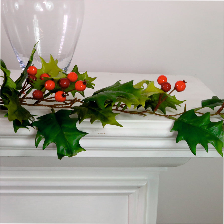 Winter Holly Berry Garland