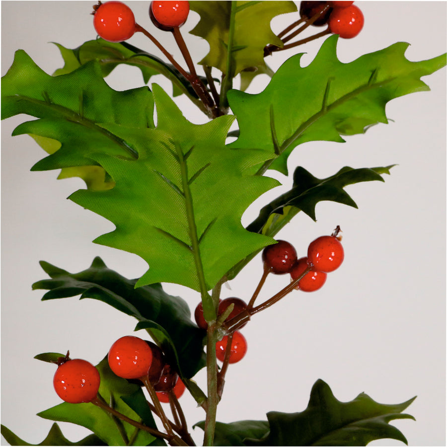 Winter Holly Berry Stem