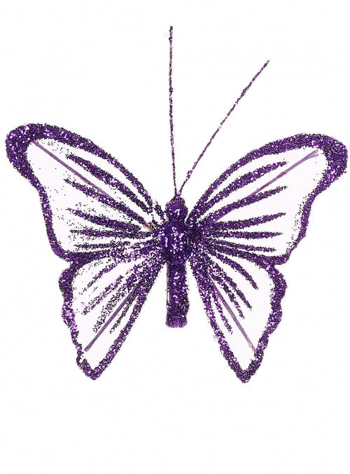 Fairy Glittered Butterflies <br/>(6 Butterflies Per Tray)