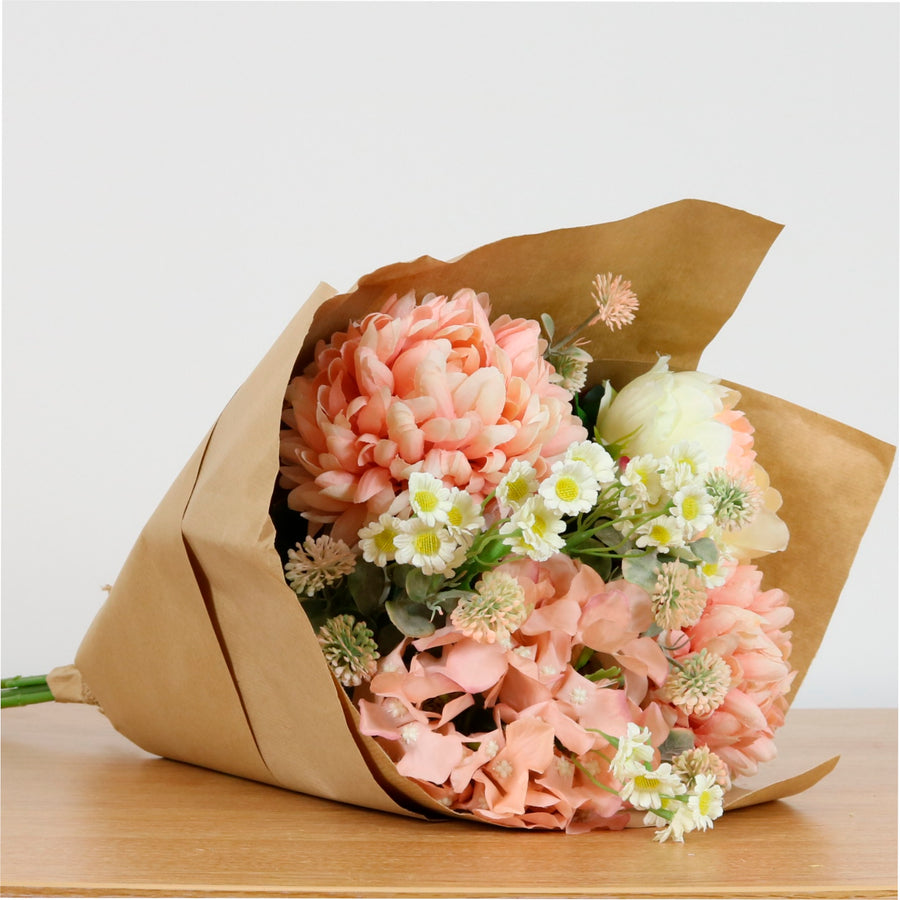 Peony, Pom And Daisy Bouquet