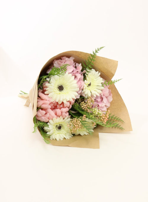 Open Top Spring Fern Mixed Bouquet