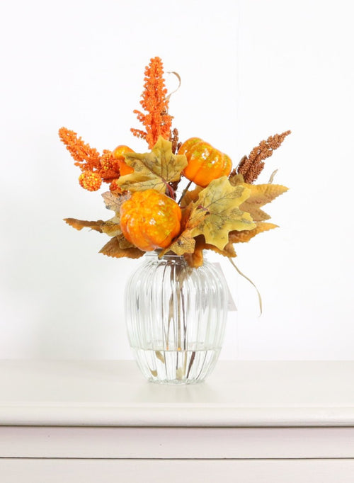 Pumpkin & Dried Reed Wheat Mix Arrangement