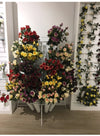 Metal Tall Flower Stand <br/>(22 Buckets)