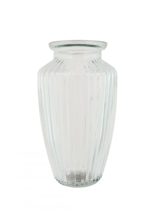 Ribbed Urn Vase (20cm)