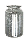 Metallic Ribbed Jar (18.5cm)