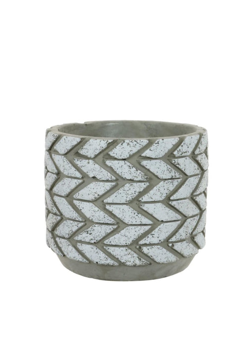 Zigzag Clay Pot (7cm)