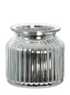 Metallic Ribbed Jar (10cm)