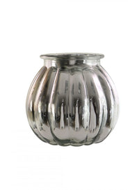 Round Ribbed Bubble Vase (14cm)