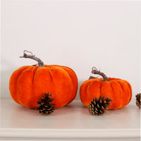 Autumn Single Velvet Pumpkin (14cm)