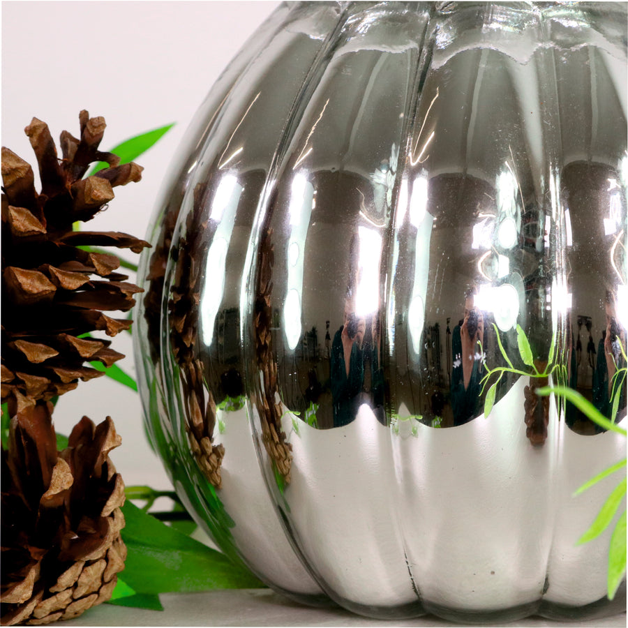 Round Ribbed Bubble Vase (14cm)