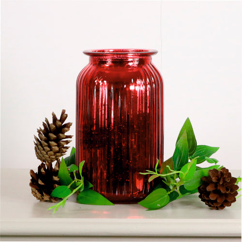 Metallic Rib Jar (18.5cm)