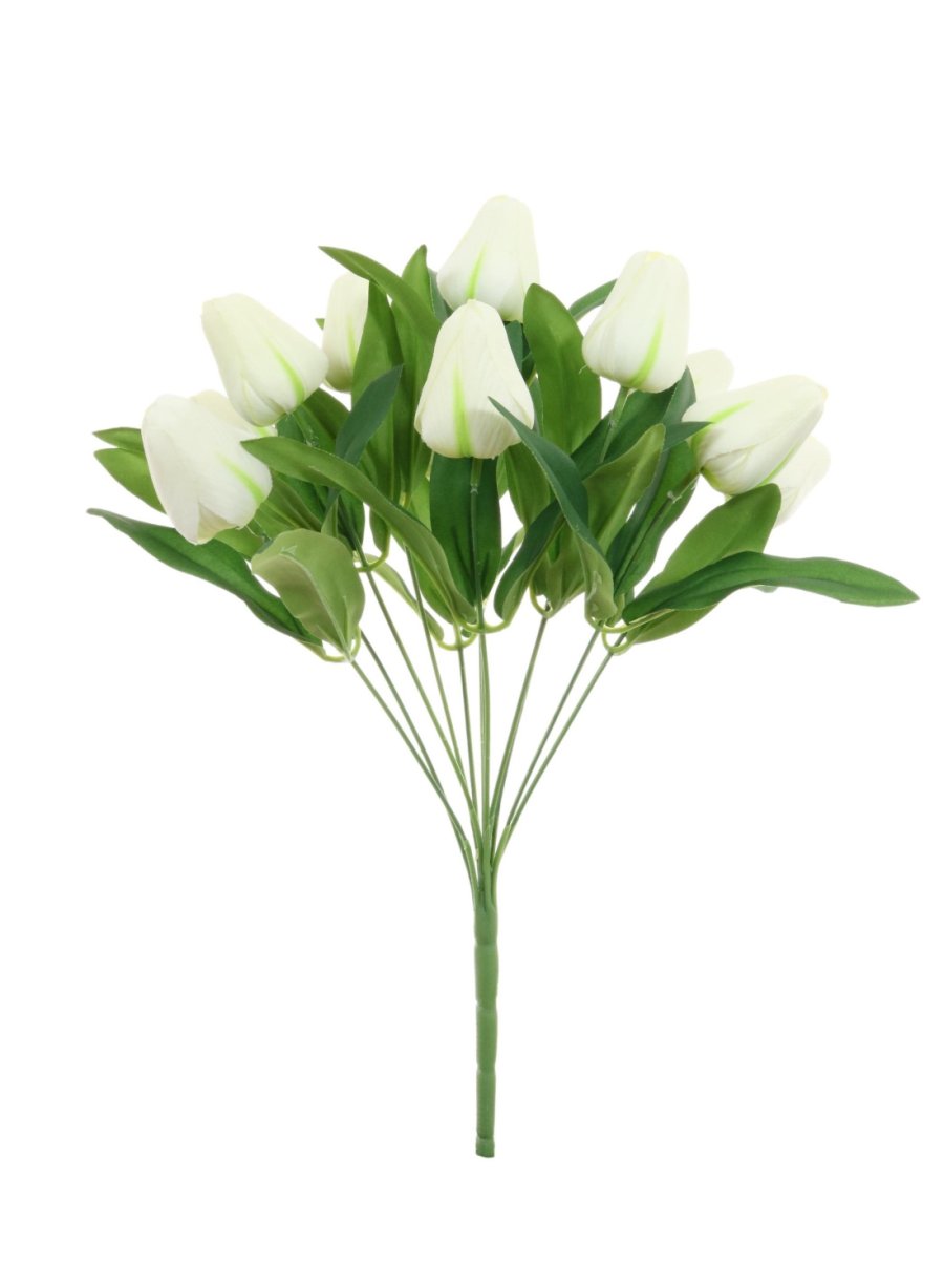 Silk 12 Head Tulip Bunch - 6 Colours Available | Lotus Imports Ltd