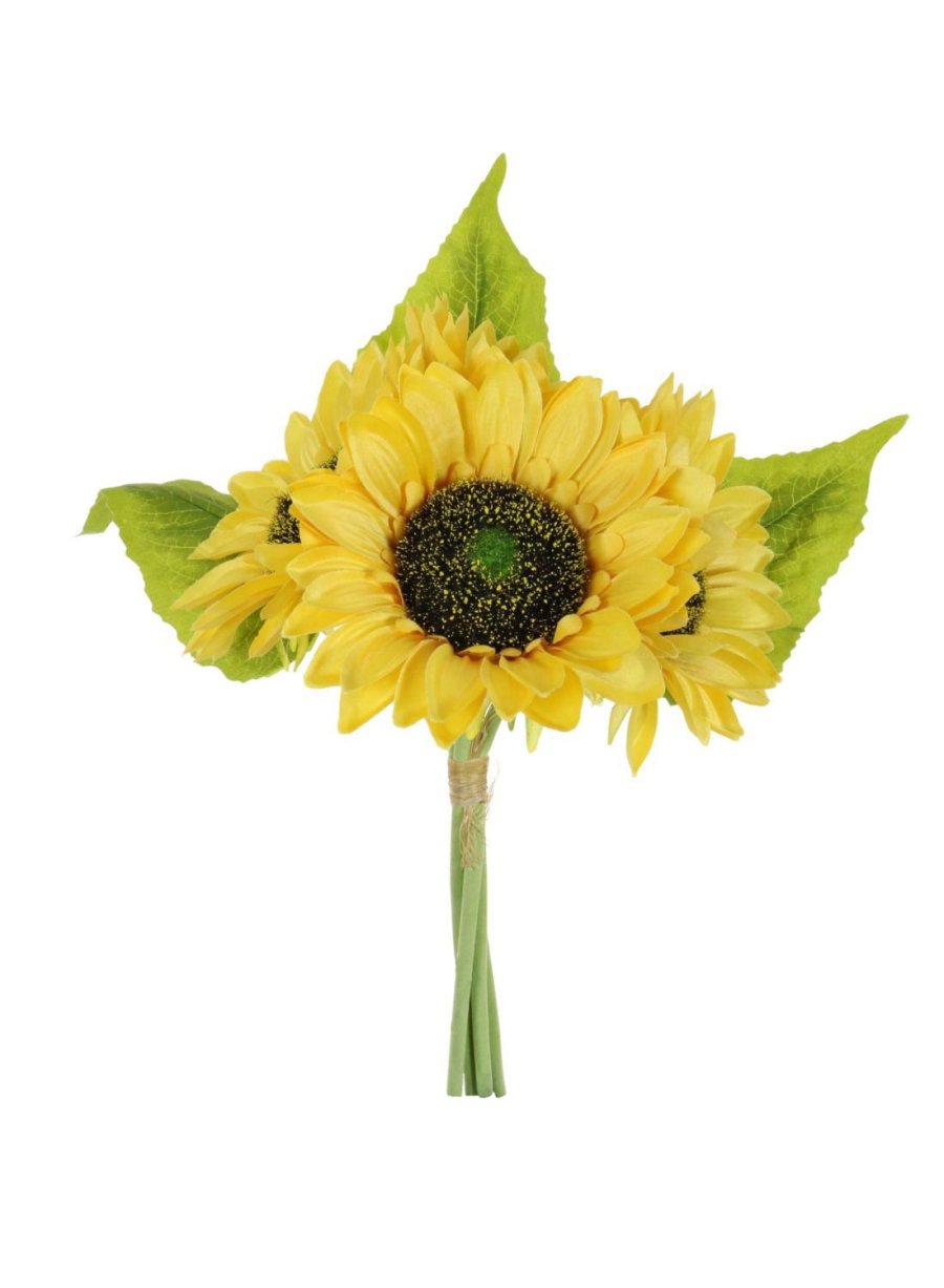 Silk Sunflower Handtie (4x Stems)