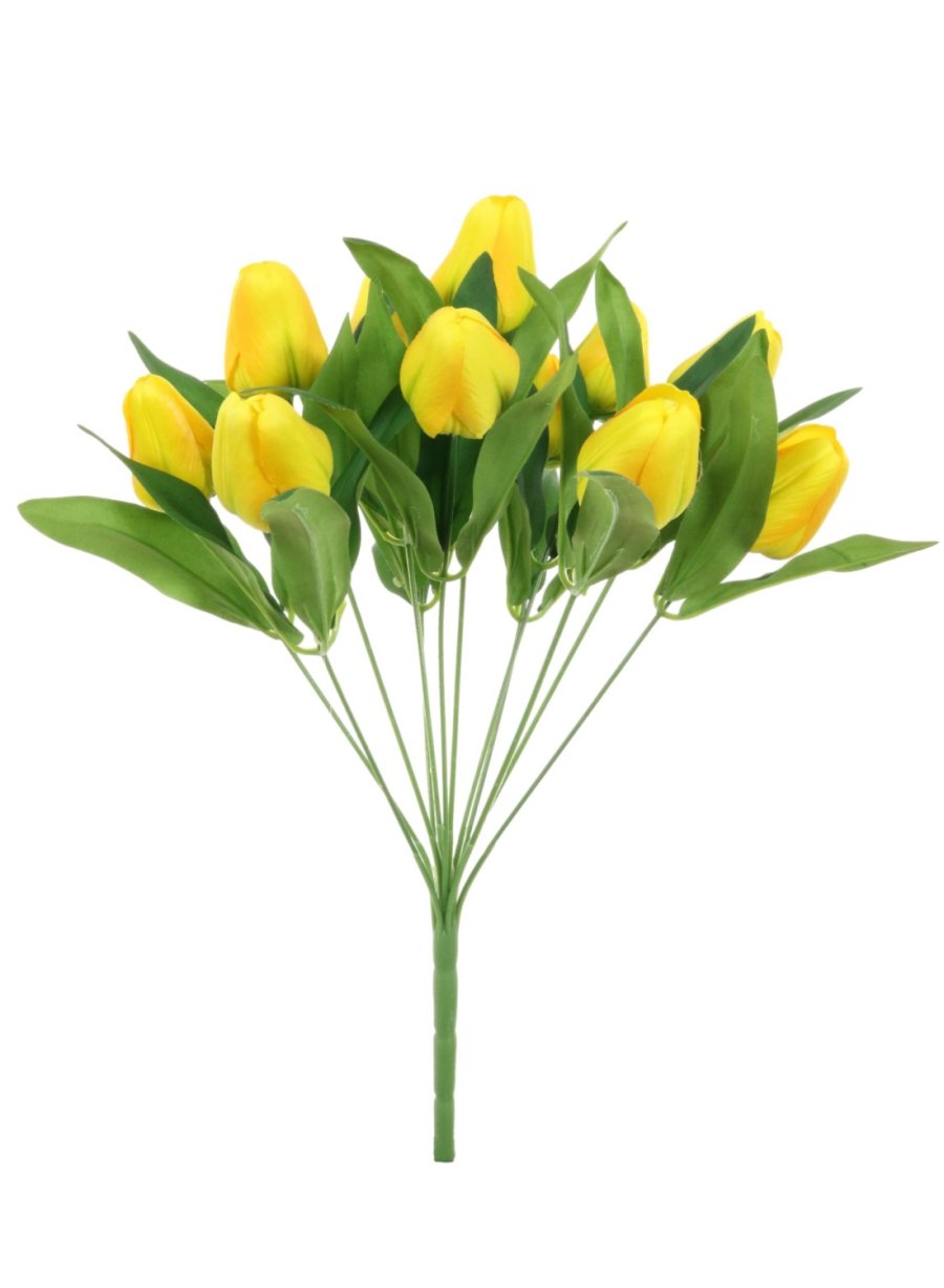 Silk 12 Head Tulip Bunch - 6 Colours Available | Lotus Imports Ltd