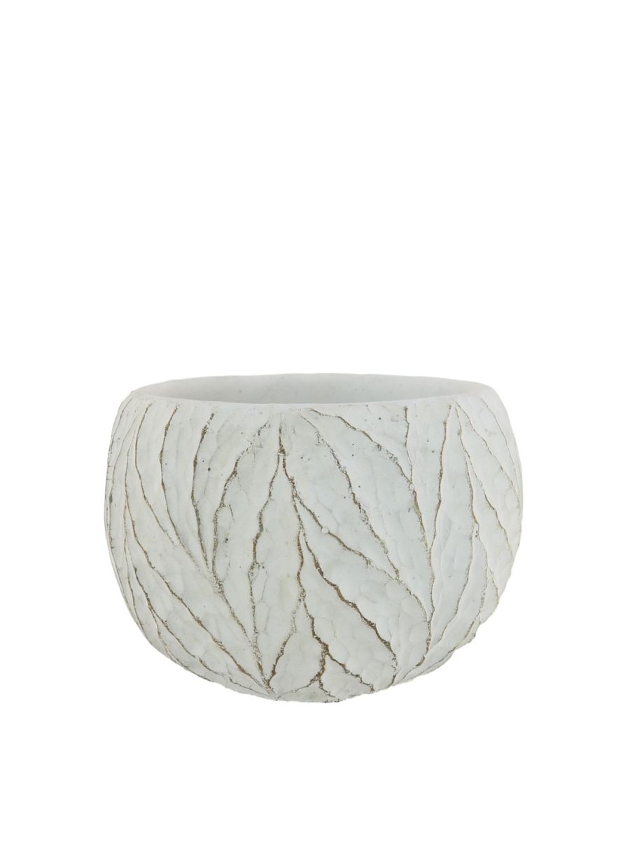 Round Bottom Vein Clay Pot (7cm)