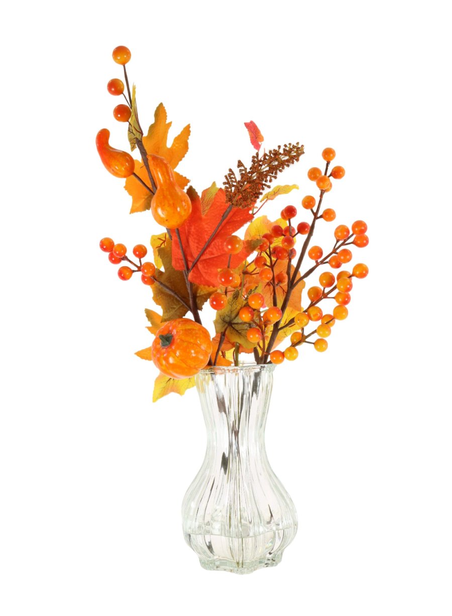 Mixed Autumn Pumpkin Arrangement